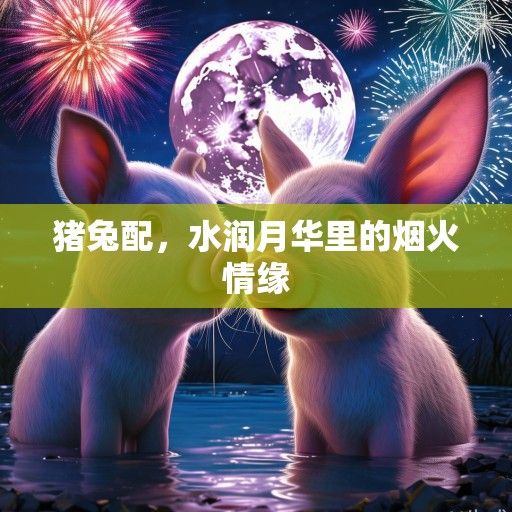 猪兔配，水润月华里的烟火情缘