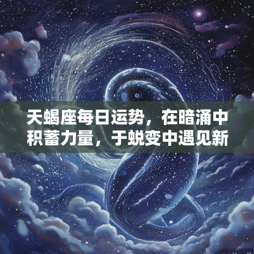 天蝎座每日运势，在暗涌中积蓄力量，于蜕变中遇见新生