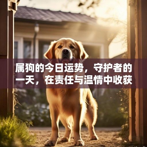 属狗的今日运势，守护者的一天，在责任与温情中收获成长