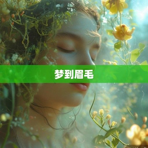 梦到眉毛