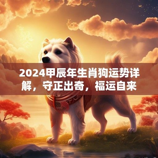 2024甲辰年生肖狗运势详解，守正出奇，福运自来