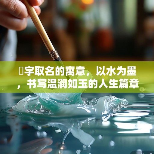湉字取名的寓意，以水为墨，书写温润如玉的人生篇章
