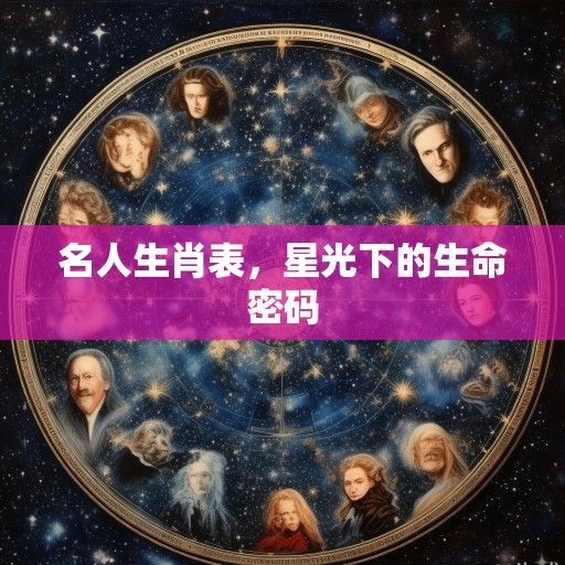名人生肖表，星光下的生命密码