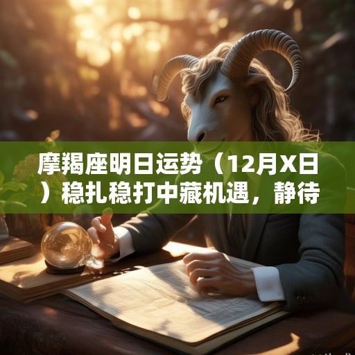 摩羯座明日运势（12月X日）稳扎稳打中藏机遇，静待花开终有时