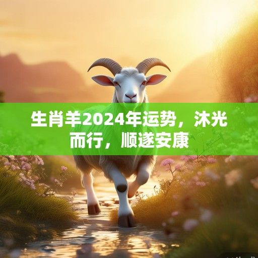 生肖羊2024年运势，沐光而行，顺遂安康