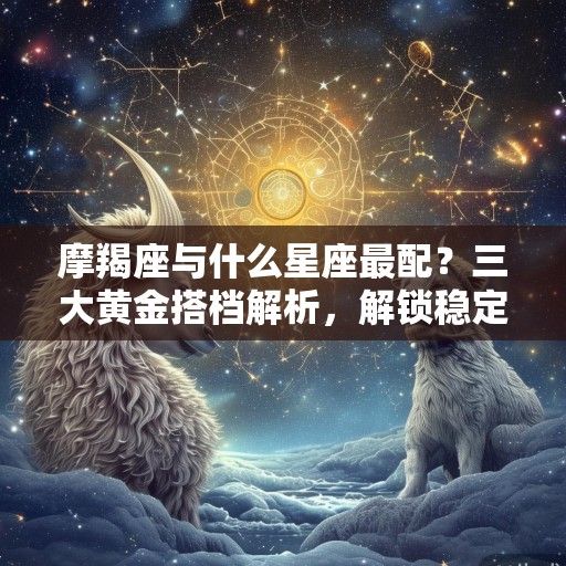 摩羯座与什么星座最配？三大黄金搭档解析，解锁稳定长久的爱情密码