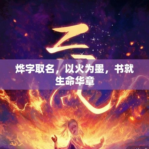 烨字取名，以火为墨，书就生命华章