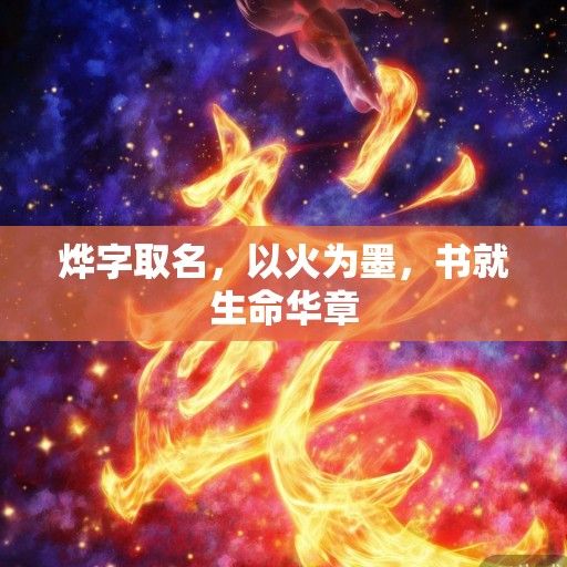 烨字取名，以火为墨，书就生命华章