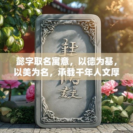 懿字取名寓意，以德为基，以美为名，承载千年人文厚望