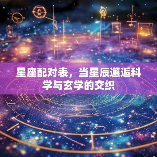 星座配对表，当星辰邂逅科学与玄学的交织