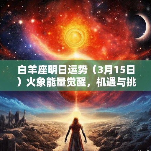 白羊座明日运势(3月15日)火象能量觉醒,机遇与挑战并存 白羊座明日运势(3月15日)火象能量觉醒,机遇与挑战并存