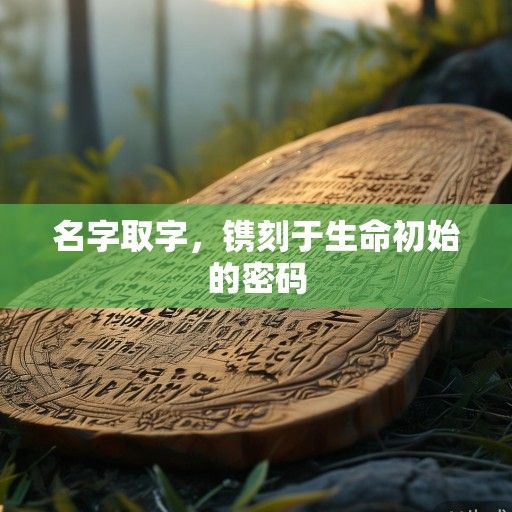 名字取字，镌刻于生命初始的密码