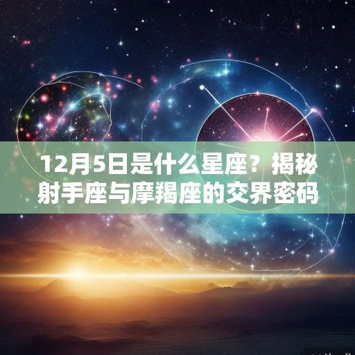 12月5日是什么星座？揭秘射手座与摩羯座的交界密码