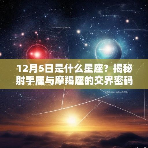 12月5日是什么星座？揭秘射手座与摩羯座的交界密码
