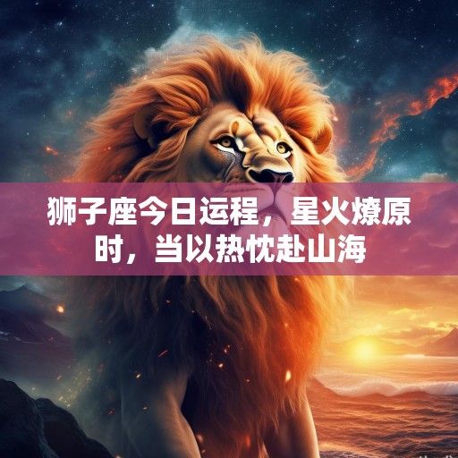 狮子座今日运程，星火燎原时，当以热忱赴山海