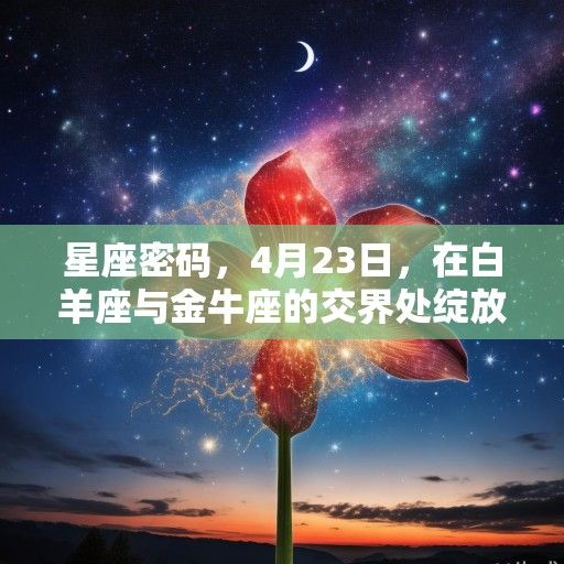 星座密码，4月23日，在白羊座与金牛座的交界处绽放