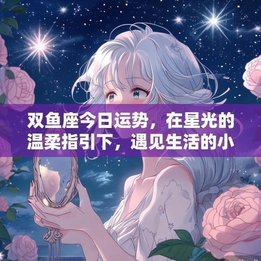 双鱼座今日运势，在星光的温柔指引下，遇见生活的小确幸
