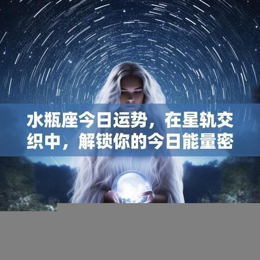 水瓶座今日运势,在星轨交织中,解锁你的今日能量密码 水瓶座今日运势,在星轨交织中,解锁你的今日能量密码