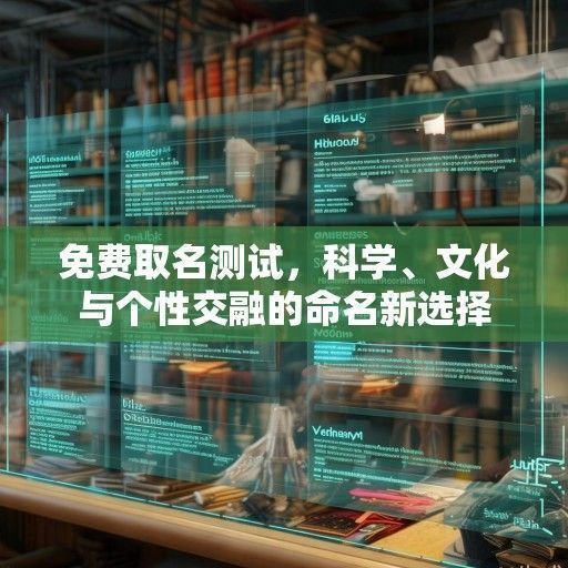 免费取名测试，科学、文化与个性交融的命名新选择