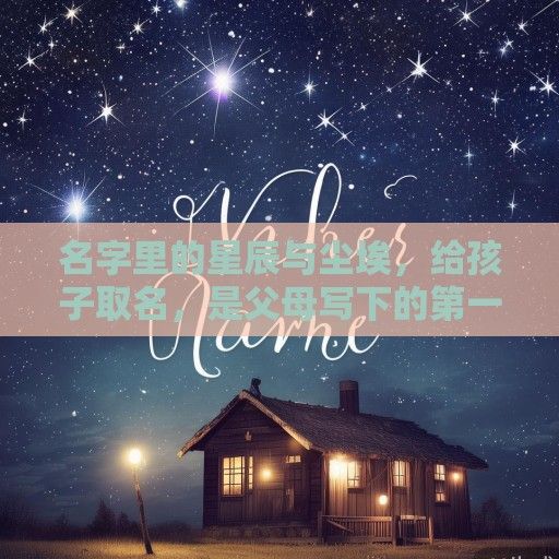 名字里的星辰与尘埃，给孩子取名，是父母写下的第一封情书