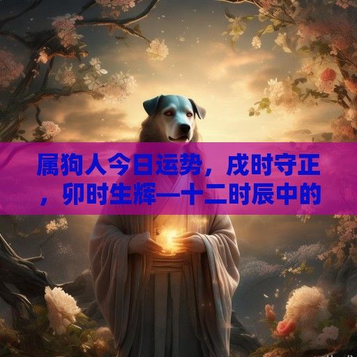 属狗人今日运势,戌时守正,卯时生辉—十二时辰中的犬性智慧 属狗人今日运势,戌时守正,卯时生辉—十二时辰中的犬性智慧