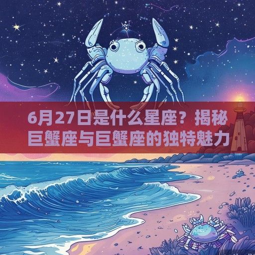 6月27日是什么星座？揭秘巨蟹座与巨蟹座的独特魅力