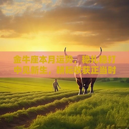 金牛座本月运势，稳扎稳打中见新生，耕耘收获正当时