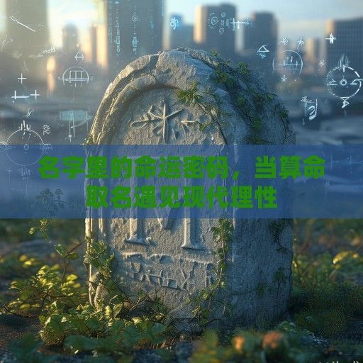 名字里的命运密码，当算命取名遇见现代理性