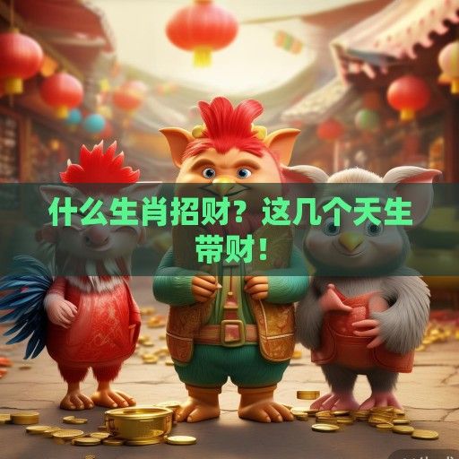 什么生肖招财？这几个天生带财！