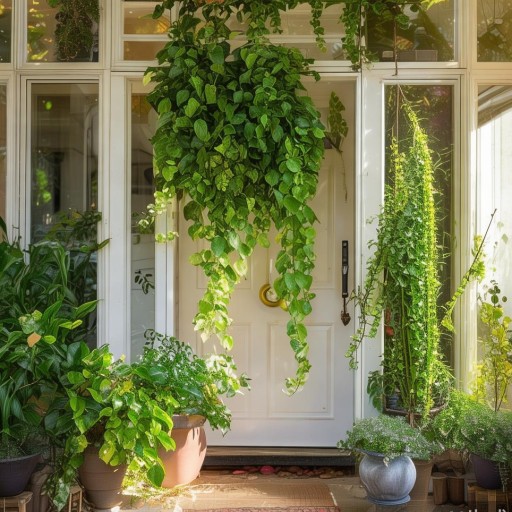 门口放什么植物好风水？