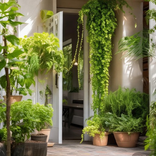 门口放什么植物好风水？